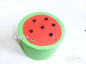 手工制作吃瓜玩具,制作趣味吃瓜玩具教程