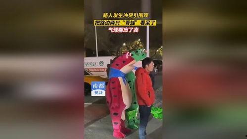 二只 青蛙 吃瓜